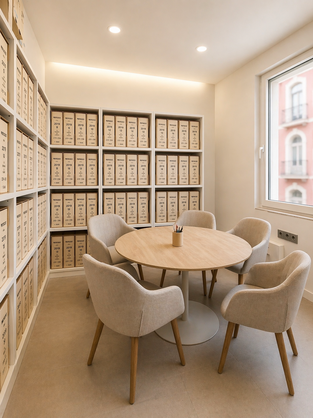 Interior de la Notaría Corral Martínez en Castro-Urdiales, Cantabria — notaría de Castro
